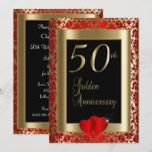 50e Jubileum voor het weddenschap met de Golden Kaart (Voorkant / Achterkant)