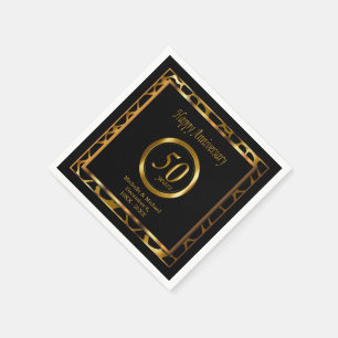 50e Jubileum voor het weddenschap met de Golden    Servetten