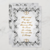 50e Jubileum voor ouderenuitnodiging Kaart (Voorkant / Achterkant)