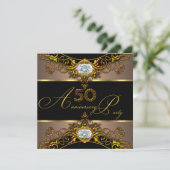 50e Jubileum voor weddenschappen Elite Coffee Blac Kaart (Staand voorkant)
