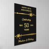 50e Jubileum voor weddenschappen Folie Afdrukken (Laagn)