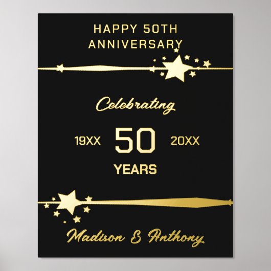 50e Jubileum voor weddenschappen Folie Afdrukken (Voorkant)