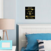 50e Jubileum voor weddenschappen Folie Afdrukken (Insitu (Slaapkamer))