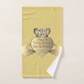 50e Jubileum voor weddenschappen Golden Claddaugh Bad Handdoek (Handdoek)
