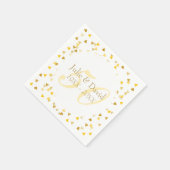 50e Jubileum voor weddenschappen Golden Hearts Con Servetten (Hoek)