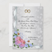 50e Jubileum vow versing elegant florchid Kaart (Achterkant)