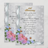 50e Jubileum vow versing elegant florchid Kaart (Voorkant / Achterkant)