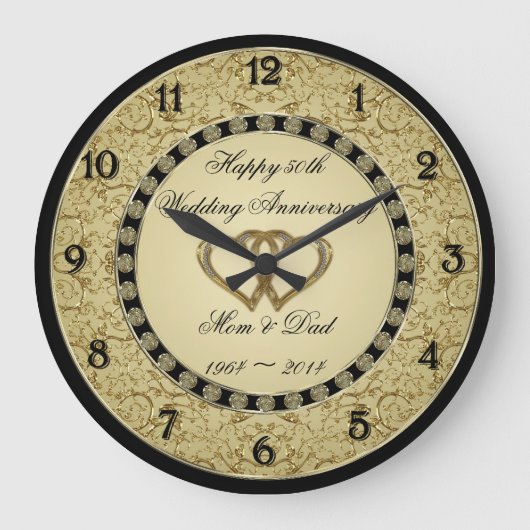 50e Jubileum wandklok (Voorkant)