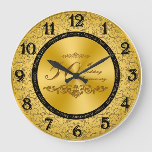 50e Jubileum wandklok (Voorkant)