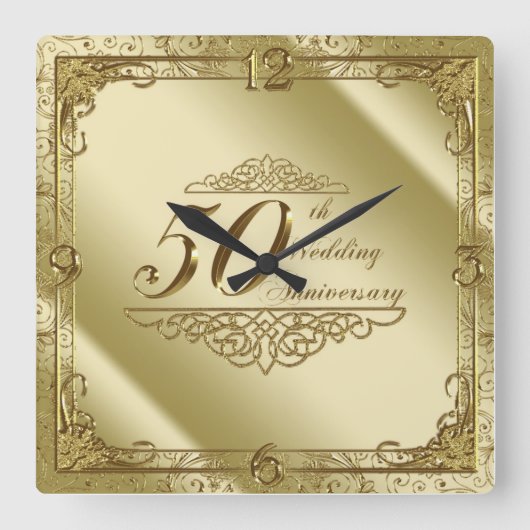 50e Jubileum wandklok (Voorkant)