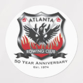 50e Jubileum waterdichte Stickers (1,5 inch) (Design 2)