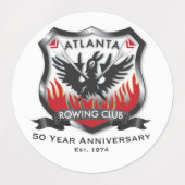 50e Jubileum waterdichte Stickers (1,5 inch) (Design 1)