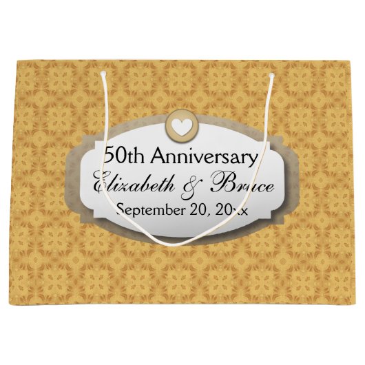50e Jubileum Wedding Jubileum Gold Z05 Groot Cadeauzakje (Voorkant)