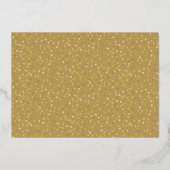 50e Jubileum Wedding Photo Black and Gold Folie Uitnodiging (Achterkant)