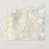 50e Jubileum wintersneeuwvlokken Bewaar datum Aankondigingskaart (Achterkant)