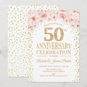 50e Jubileum - Wit Goud Kaart (Voorkant / Achterkant)