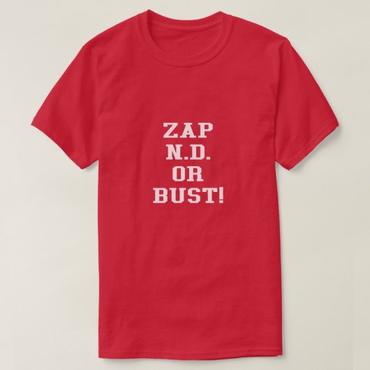 50e Jubileum Zap t/m N.D. of Bust Reproduction T-shirt (Design voorkant)