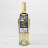 50e Jubileum zwart & Gold-foto's en nu foto's Flessenhanger (Op fles)