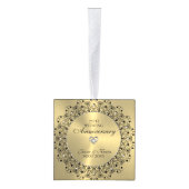 50e Jubileum zwart Mandala op goud Decoratie (Rechts)