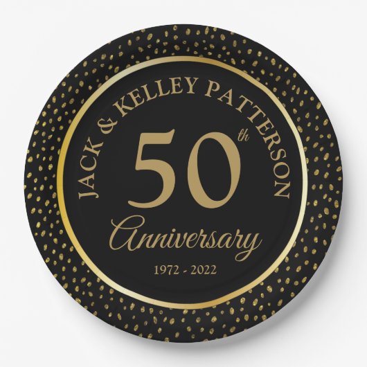 50e Jubileum zwart-wit Bord (Voorkant)