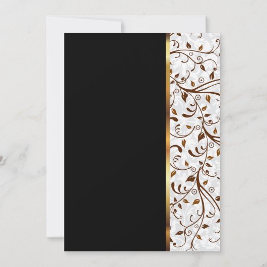 50e Jubileum zwart-wit - Uitnodiging (Achterkant)