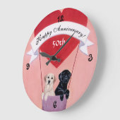 50e Jubileum zwarte & gele labradors Grote Klok (Hoek)