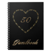 50e Jubileum zwarte goudmakerij Notitieboek (Voorkant)