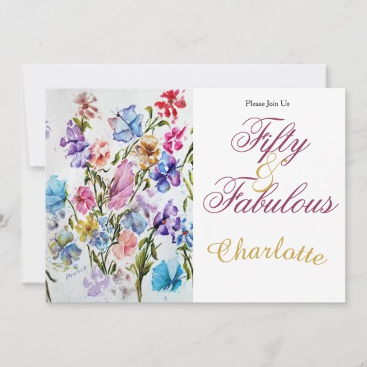 50e kaart (Voorkant)