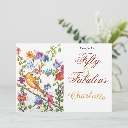 50e kaart (Staand voorkant)