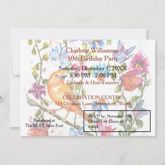 50e kaart (Achterkant)