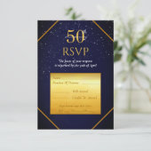 50e Kaart van de Partij van de Jubileum de Reactie (Staand voorkant)