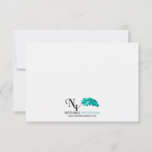 50e Kaart voor respons op foto-Jubileum (Achterkant)