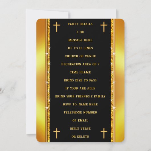 , 50e Kerk Jubileum, Uitnodigingen (Achterkant)