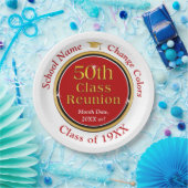 50e klas reünie ideeën, Borden, kleur veranderen Papieren Bordje (Feest)
