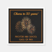 50e klas reünie servetten (Voorkant)