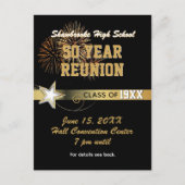 50e klas reünie uitnodigen Briefkaart (Voorkant)