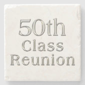 50e klas reunion Gift, marmer Onderzetters (Voorkant)