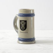 50e koninklijke artillerie met raketschild bierpul (Voorkant links)