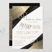 50e Licht Gouden Hart Jubileumontwerp Kaart (Voorkant / Achterkant)