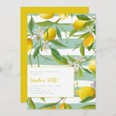 50e Limoncello Birthday Party Invitations Kaart (Voorkant / Achterkant)