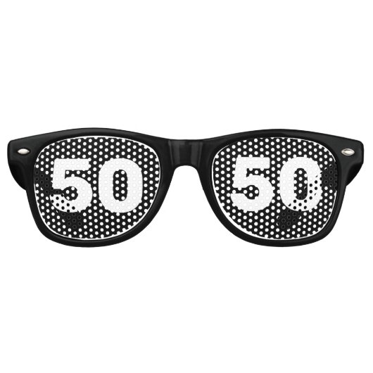 50E MAANDAG 50 NOVELTY SUNGLASSES SHADES RETRO ZONNEBRIL (Voorkant)