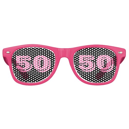 50E MAANDAG 50 NOVELTY SUNGLASSES SHADES RETRO ZONNEBRIL (Voorkant)
