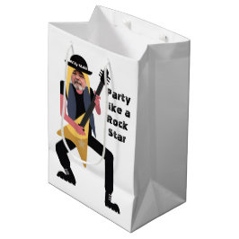 50e Mannen 🎸🤣 Rockstar Verjaardag Gitaar Funky F Medium Cadeauzakje