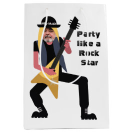 50e Mannen 🎸🤣 Rockstar Verjaardag Gitaar Funky F Medium Cadeauzakje
