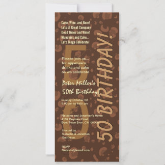 50e moderne 'Birthday Chocolate'-koffieCamo Tall Kaart