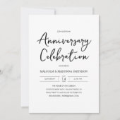 50e moderne huwelijksjubileum foto kaart (Voorkant)