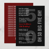 50e moderne zwarte witte rode vijfde OH! Kaart (Voorkant / Achterkant)