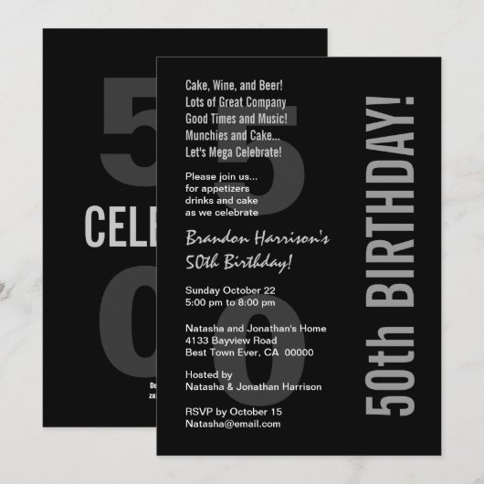 50e moderne zwarte zilver V31 Kaart (Voorkant / Achterkant)