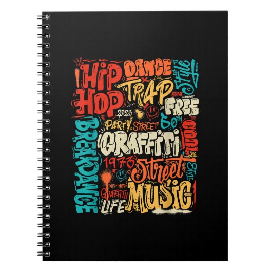 50e Muziek en Hiphop Graffiti Cassette  R Notitieboek (Voorkant)