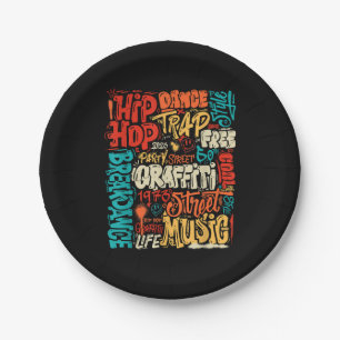 50e Muziek en Hiphop Graffiti Cassette R Papieren Bordje